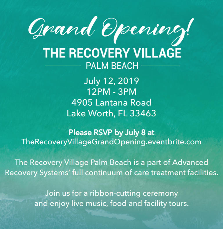 The Recovery Village Palm Beach Opening The Recovery Village Drug And Alcohol Rehab